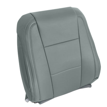 Front Passenger Top Leather Seat Cover Gray For 17-21 Ford F250 F350 F450 F550