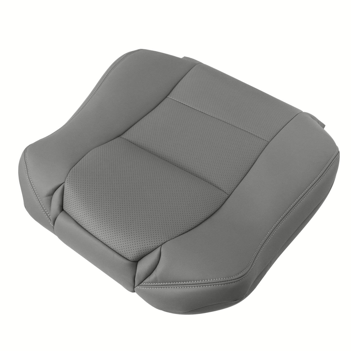 For Acura TL 2005-2008 Driver / Passenger Top Perforated Leather Seat Cover Gray