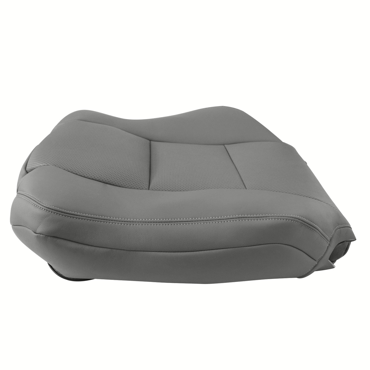 For Acura TL 2005-2008 Driver / Passenger Top Perforated Leather Seat Cover Gray