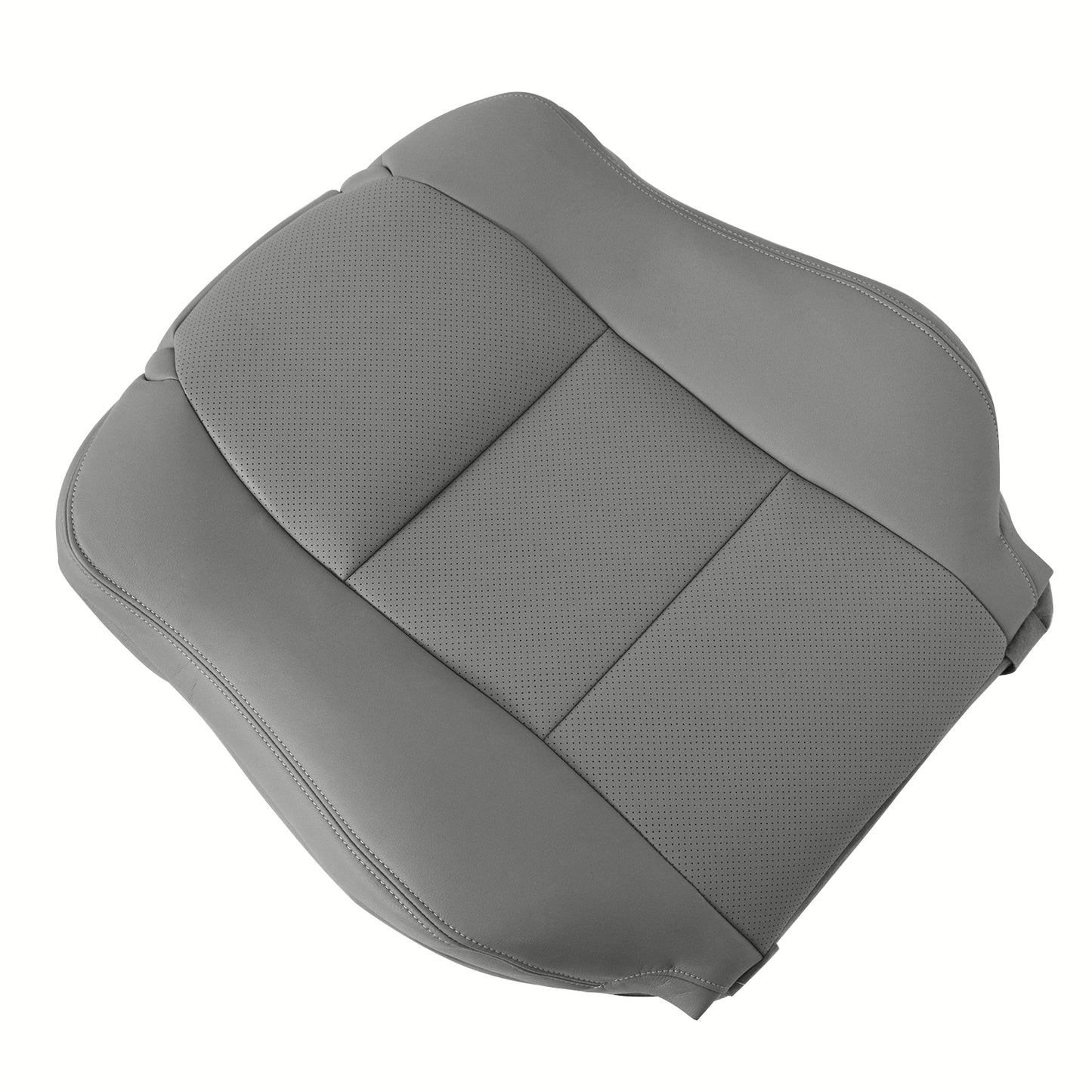 For Acura TL 2005-2008 Driver / Passenger Top Perforated Leather Seat Cover Gray