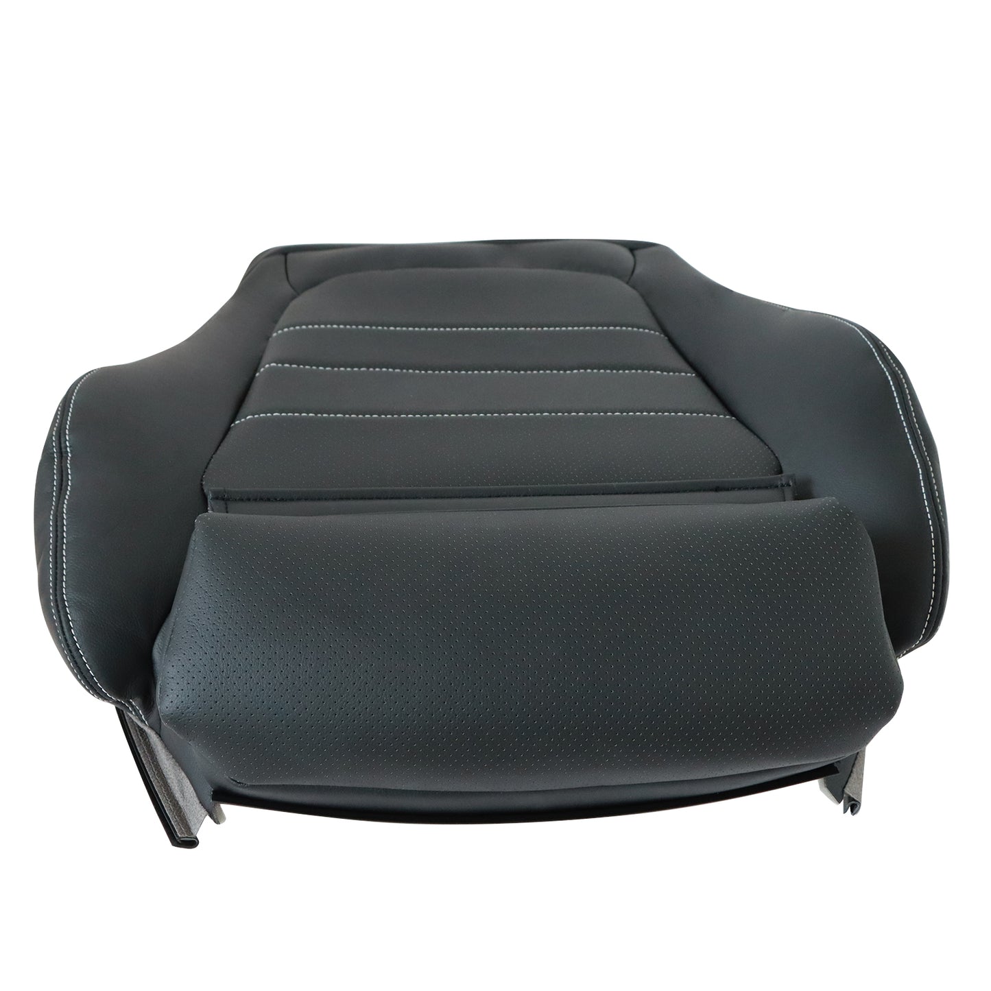 2015 to 2023 For Mercedes-Benz C205 C253 Driver Bottom Leather Seat Cover Black