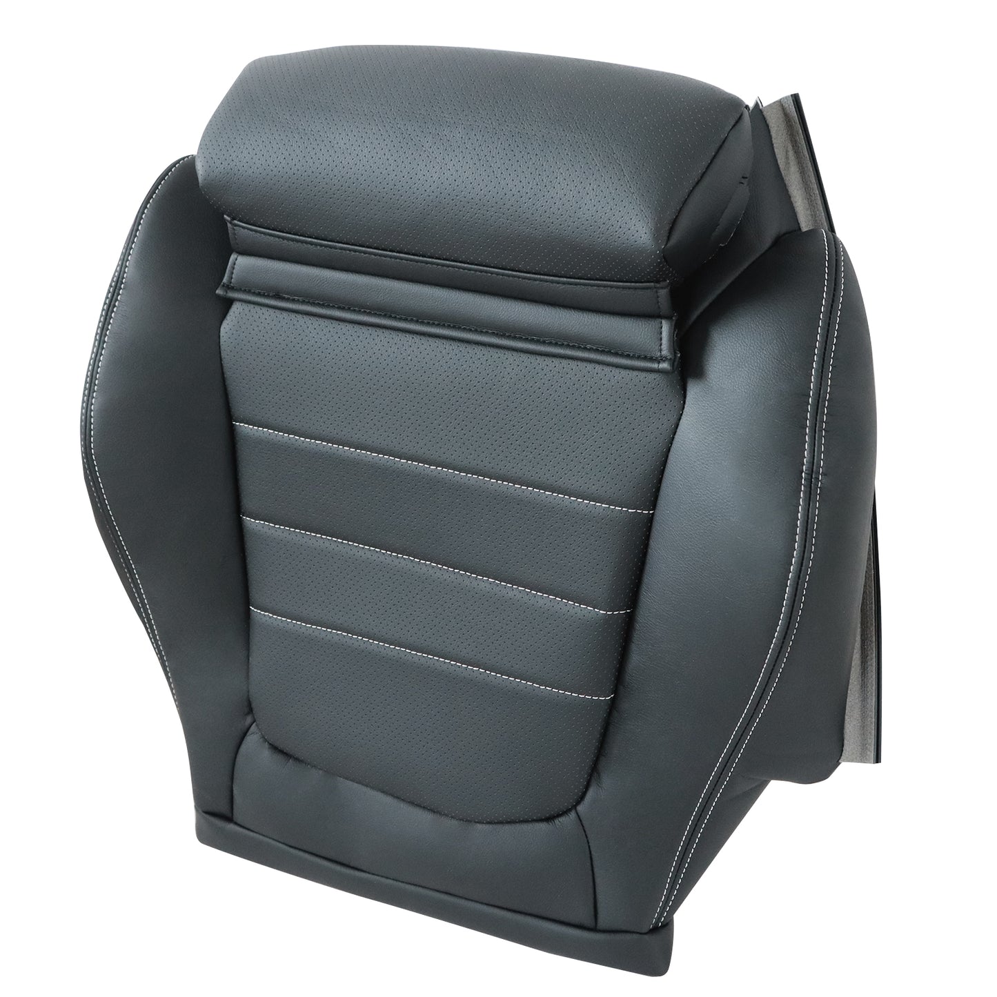 2015 to 2023 For Mercedes-Benz C205 C253 Driver Bottom Leather Seat Cover Black