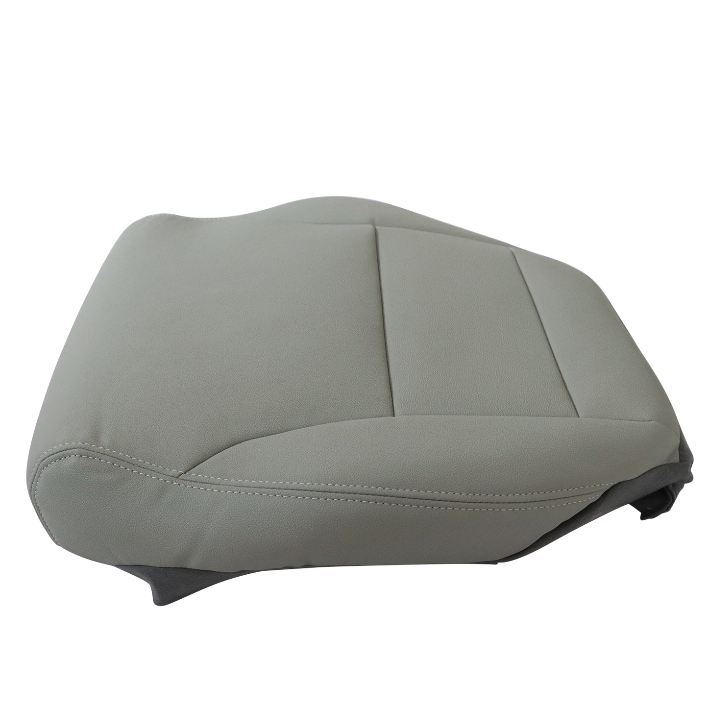 For 2012 2013 2014 2015 Honda Civic Front Driver Bottom Leather Seat Cover Gray