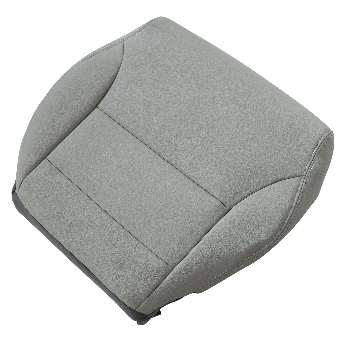 For 2012 2013 2014 2015 Honda Civic Front Driver Bottom Leather Seat Cover Gray