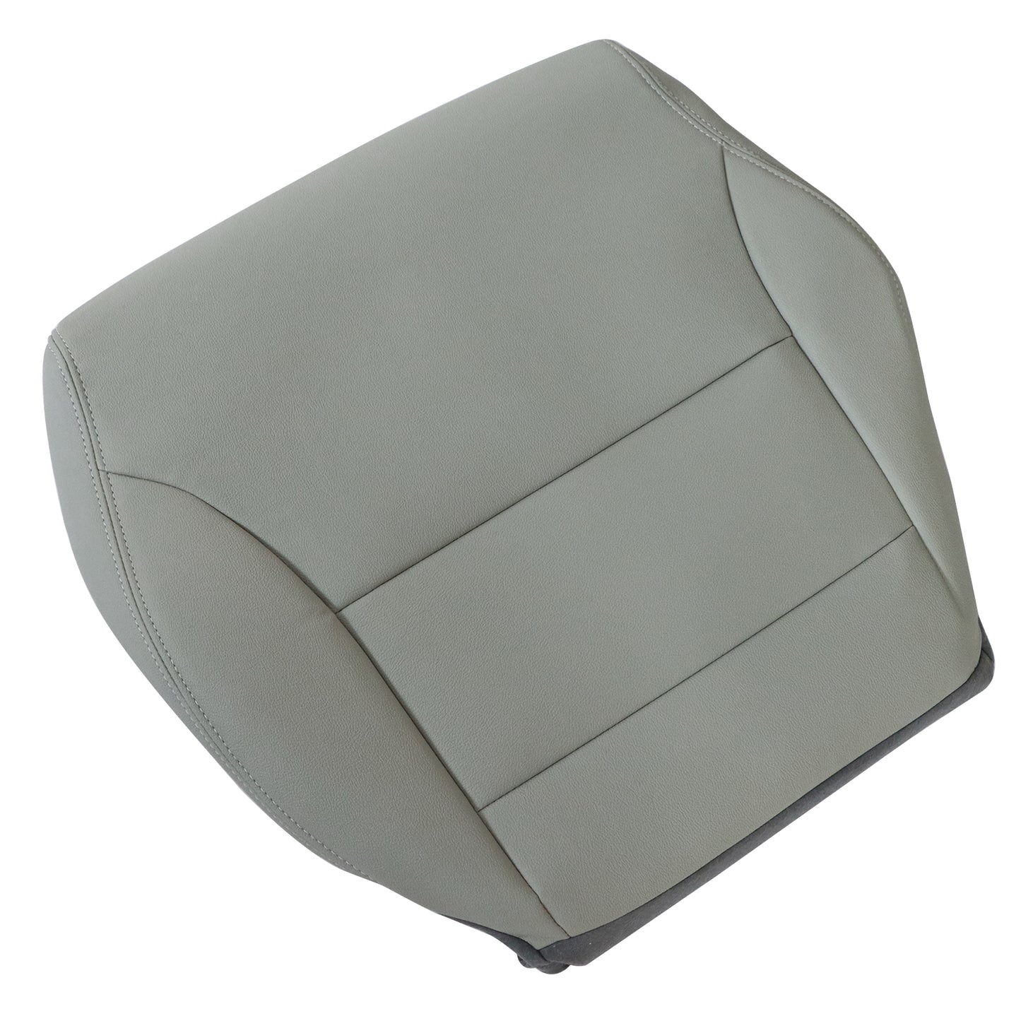 For 2012 2013 2014 2015 Honda Civic Front Driver Bottom Leather Seat Cover Gray