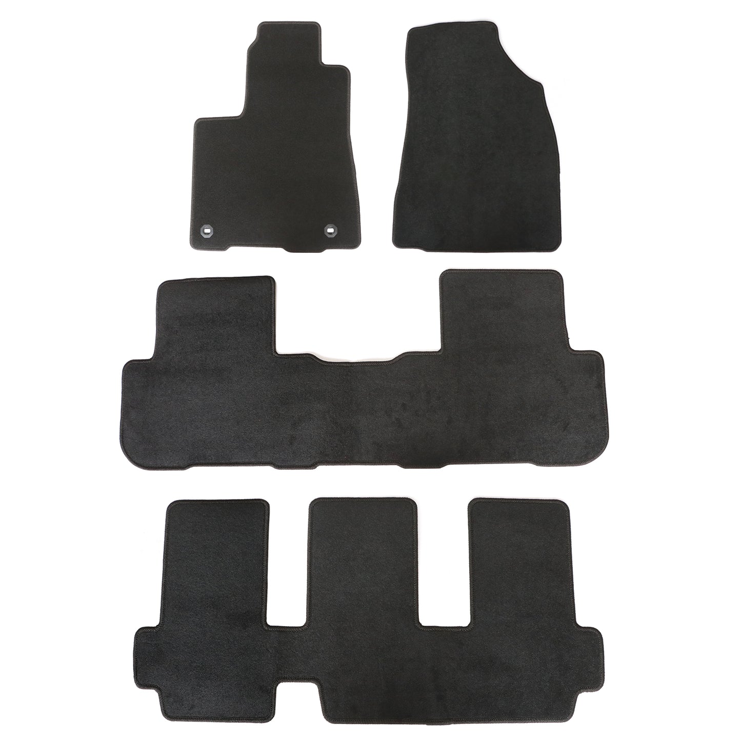 For 2014 2015 2016 2017 2018 2019 Toyota Highlander 7Seats Velour Floor Mats