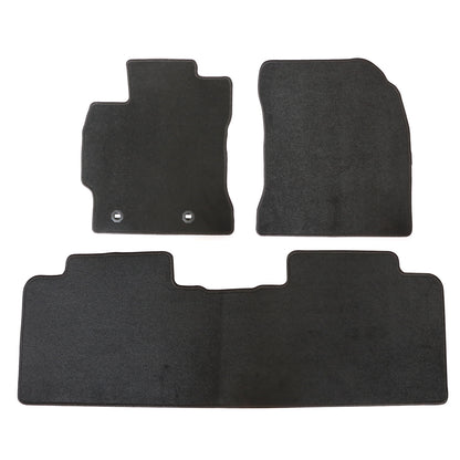 2014-2019 For Toyota Corolla 4-Door Front & Rear Floor Mats Carpet Velour Black