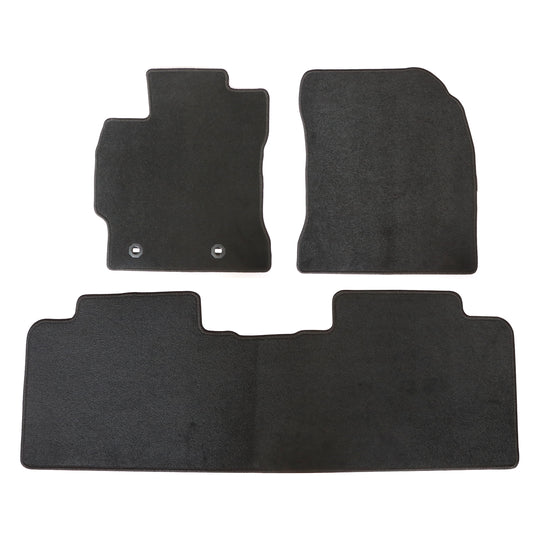 2014-2019 For Toyota Corolla 4-Door Front & Rear Floor Mats Carpet Velour Black