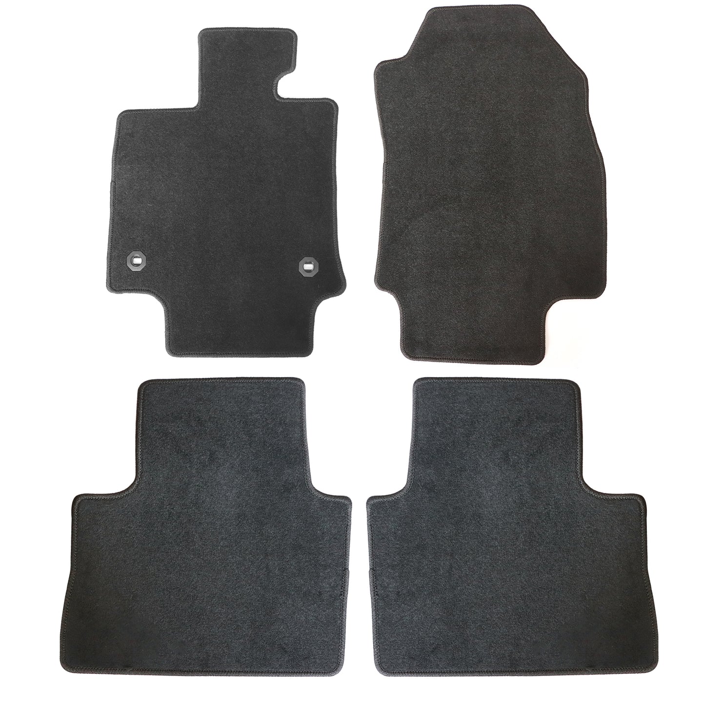 Full Set Front & Rear Floor Mats Carpet For 2019-2024 Toyota RAV4 Black New