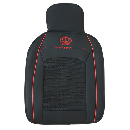 For Toyota Car 3-Sits Full Surround Set PU Leather Perforated Seat Cover Black