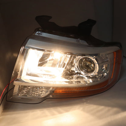 Driver Left Projector Headlight w/Bulb for 2015-2017 Ford Expedition FL1Z13008F