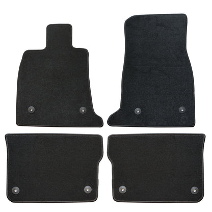 Full Set Front & Rear Floor Mats Carpet For 2016-2020 Cadillac CT6 Black New