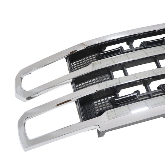 Front Grille Grill Fit 2023 2024 Ford F250 F350 F-250 Super Duty Platinum Chrome