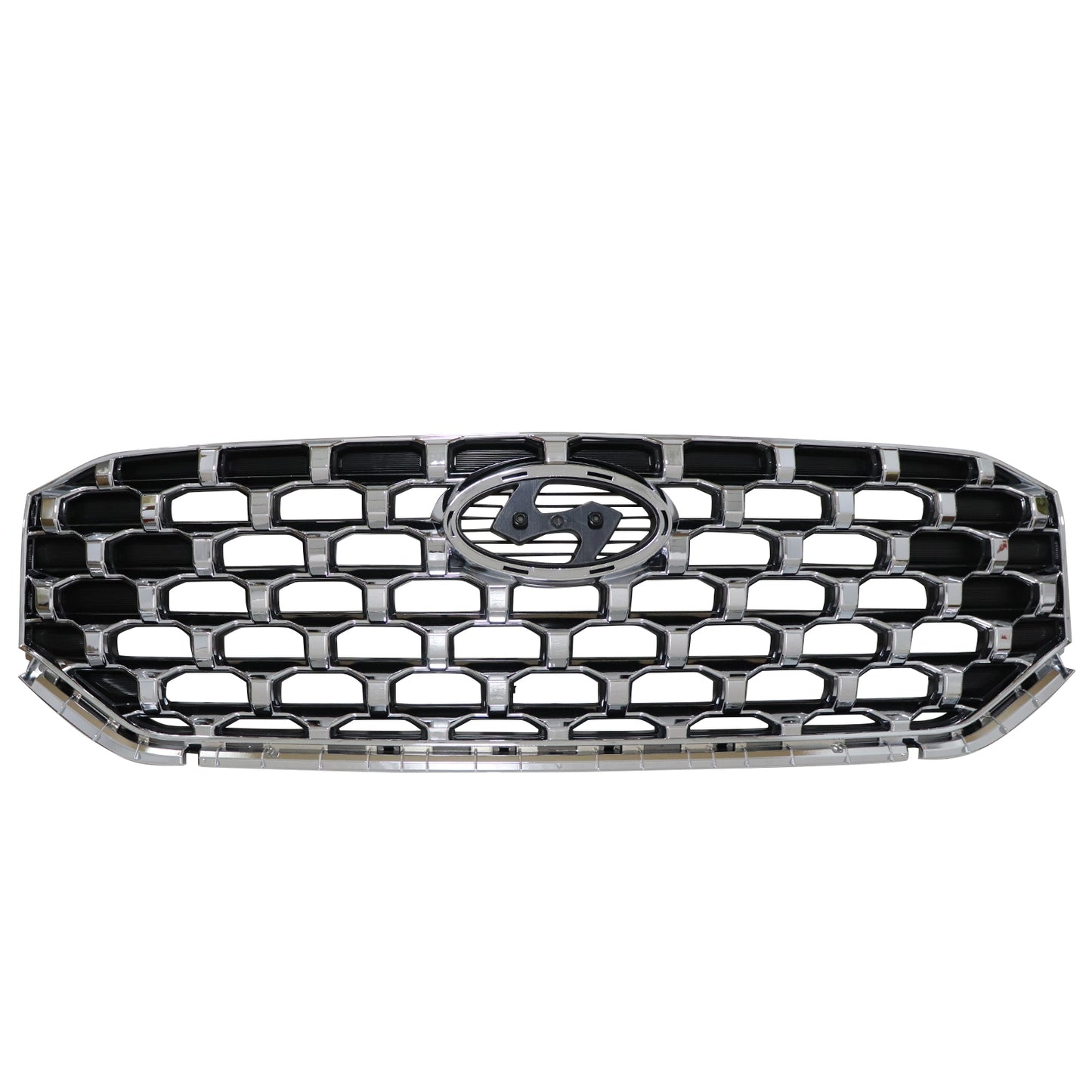New Front Upper Grille Gloss Black 86350-S2500 For Hyundai Santa Fe 2021-2023
