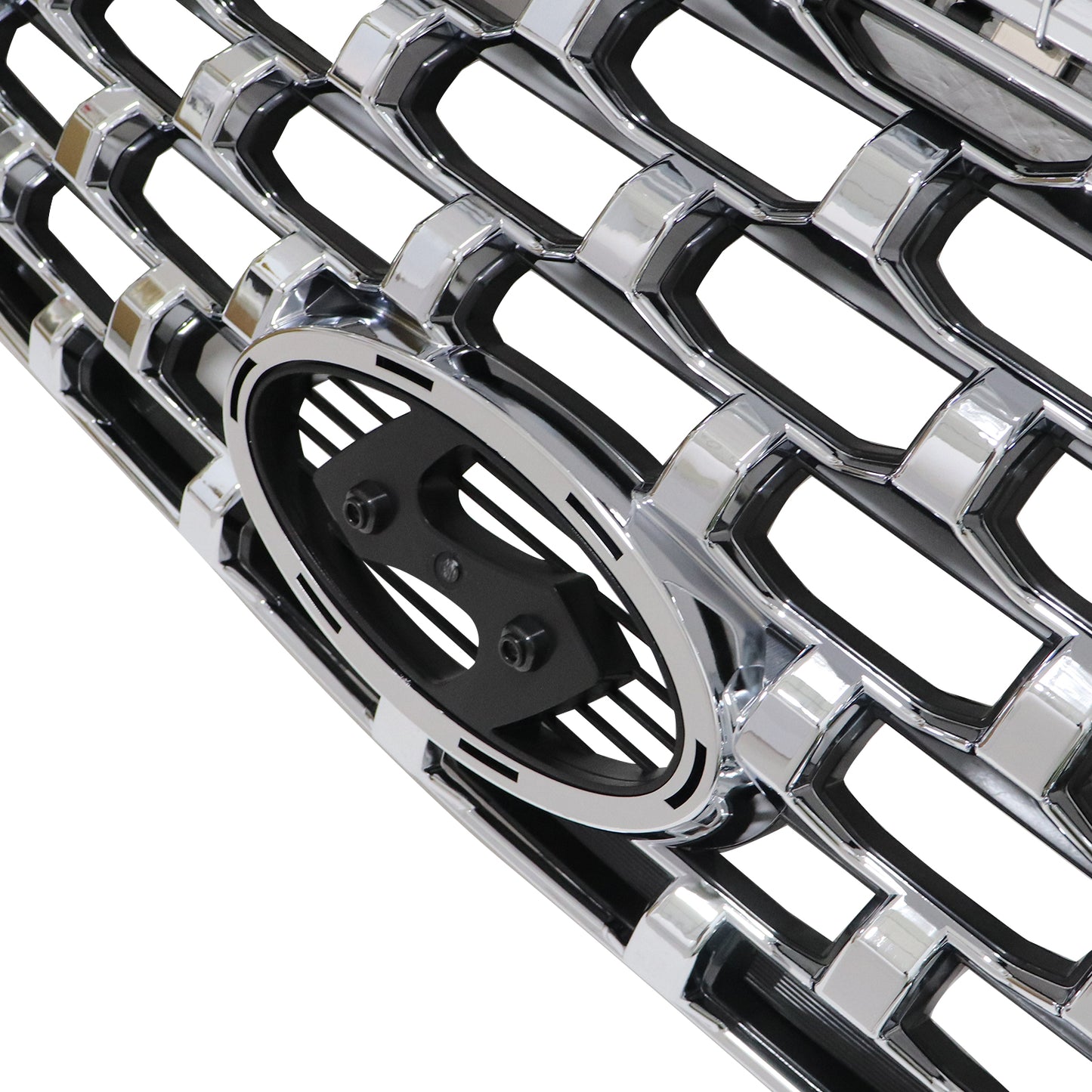 New Front Upper Grille Gloss Black 86350-S2500 For Hyundai Santa Fe 2021-2023