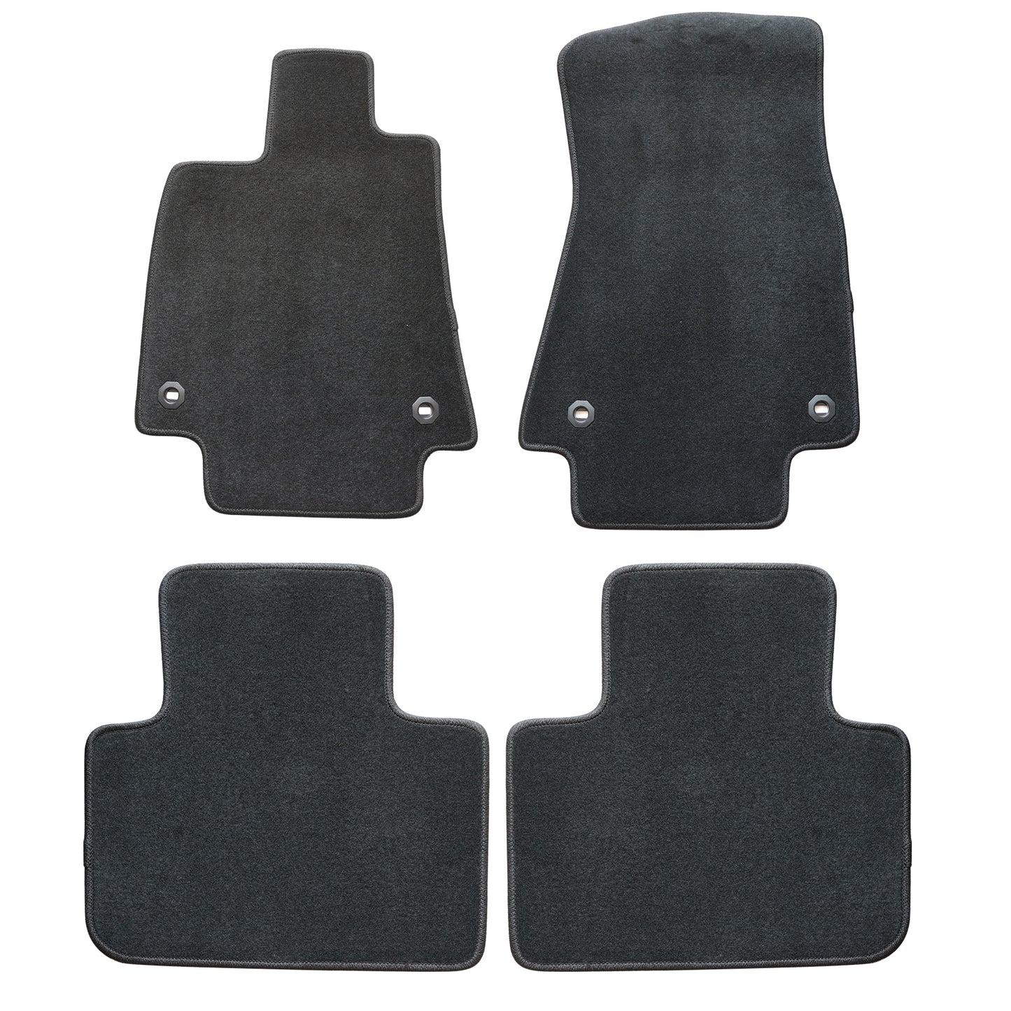 4Pcs Velour Floor Mats Carpet For 2014-2024 Lexus IS250 / IS300 / IS F Anti-Slip