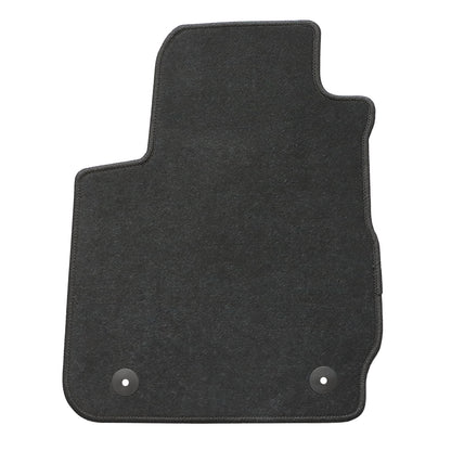 4PCS Front & Rear Floor Mats for 2011-2019 Ford Fiesta Premium Black Velour Carpet