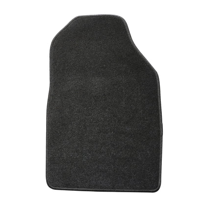 4PCS Front & Rear Floor Mats for 2011-2019 Ford Fiesta Premium Black Velour Carpet