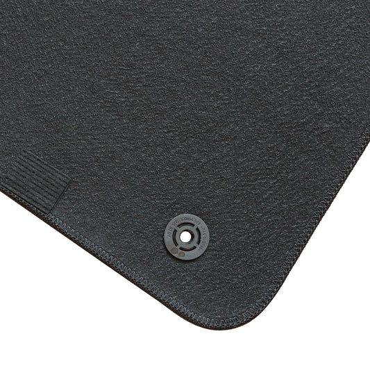 4PCS Front & Rear Floor Mats for 2011-2019 Ford Fiesta Premium Black Velour Carpet
