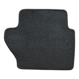 4PCS Front & Rear Floor Mats for 2011-2019 Ford Fiesta Premium Black Velour Carpet