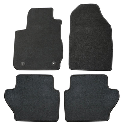 New 2011-2019 For Ford Fiesta Front & Rear Floor Mats Carpet Velour Black 4PCS