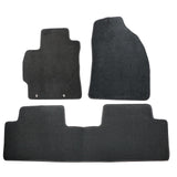 2009-2013 For Toyota Corolla 4-Door Front & Rear Floor Mats Carpet Velour Black