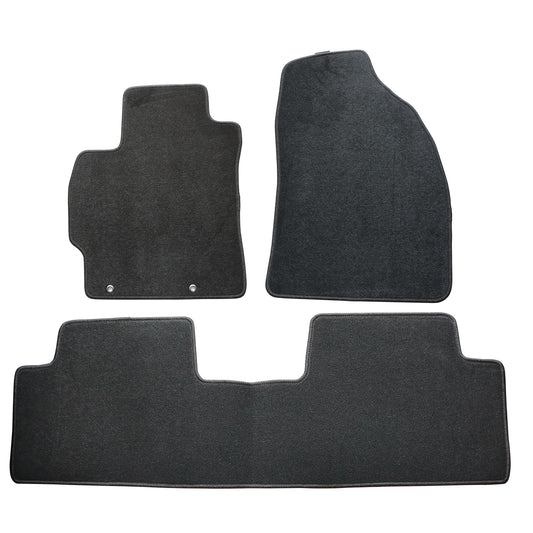 2009-2013 For Toyota Corolla 4-Door Front & Rear Floor Mats Carpet Velour Black