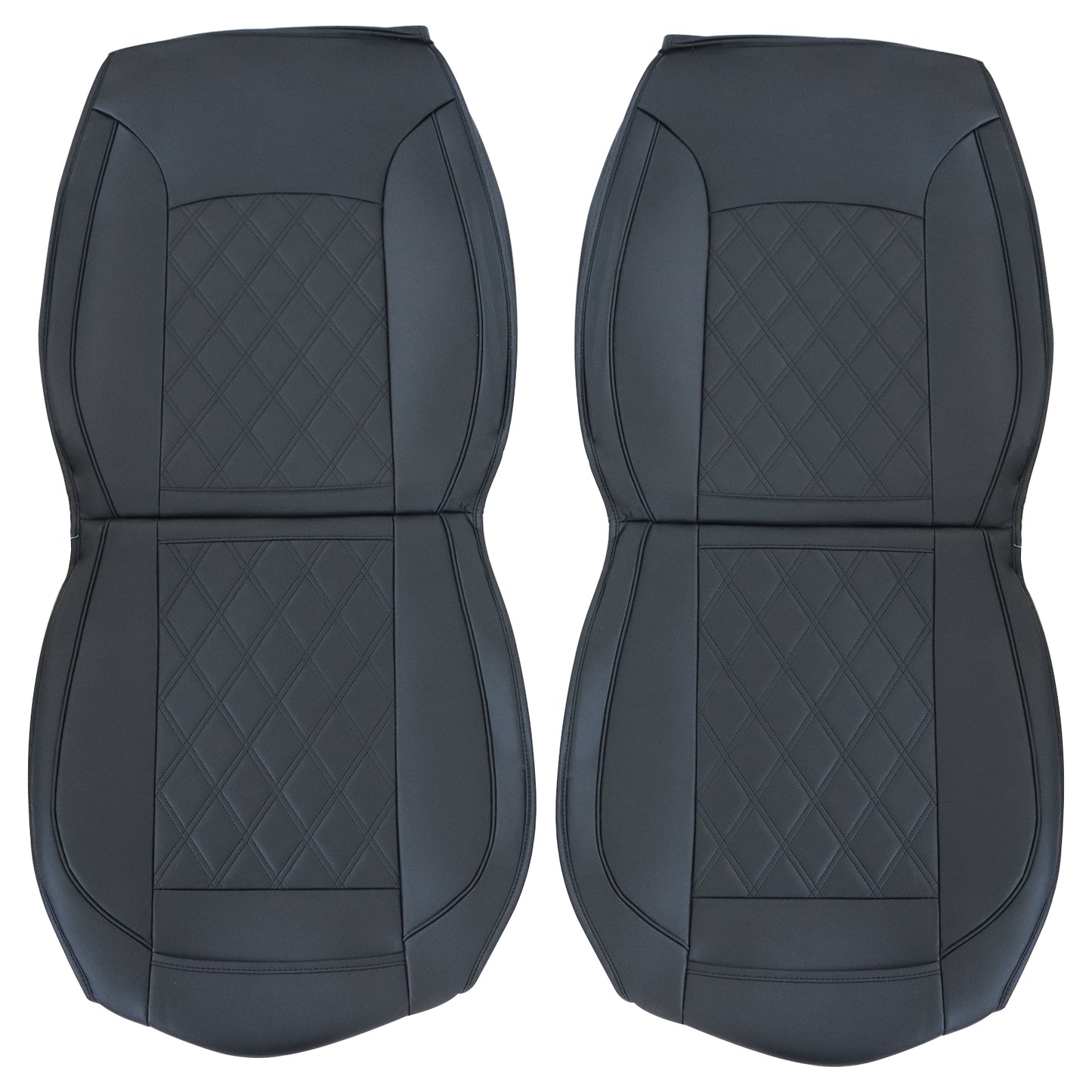 Fits Ford F150 2009-2022 Crew Cab Leather Car Seat Covers Full Set Front & Rear
