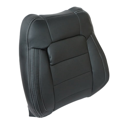 Driver Lean Back Perf Leather Seat Cover Black For 2015-2023 Ford Mustang GT
