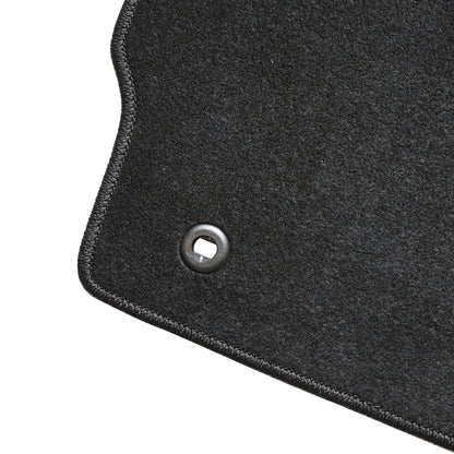 2012-2015 Fits Toyota Prius Front & Rear Row Floor Mats Carpet Velour Black