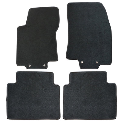 2021-2025 Fits Nissan Rogue Front & Rear Row Floor Mats Carpet Velour Black 4Pcs