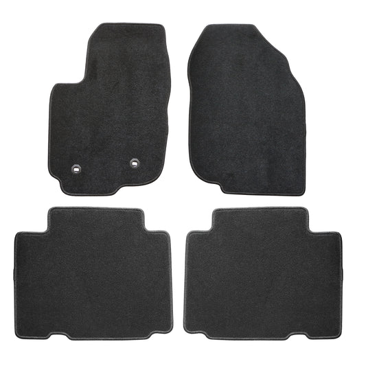Full Set Front & Rear Floor Mats Carpet For 2006-2012 Toyota RAV4 Black New