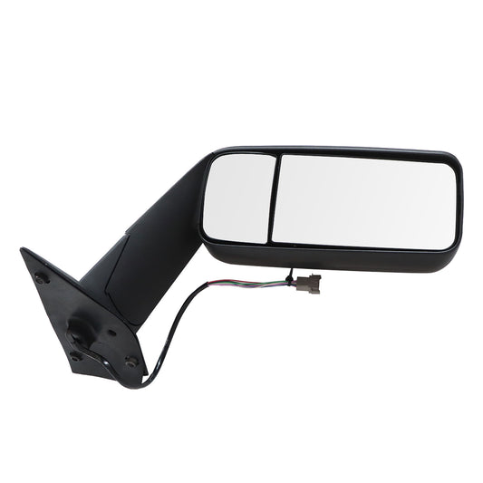 1PCS Black Door Mirror w/ Heated For 2018-2025 Freightliner Cascadia LH Side NEW