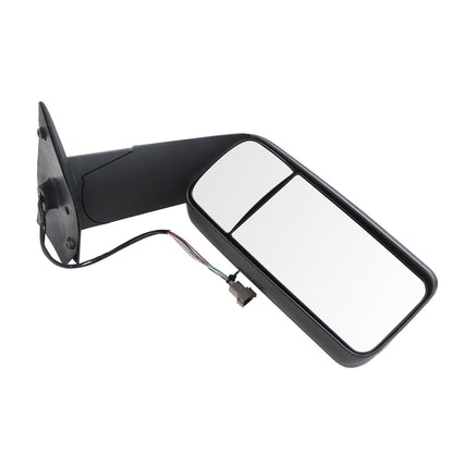1PCS Black Door Mirror w/ Heated For 2018-2025 Freightliner Cascadia LH Side NEW