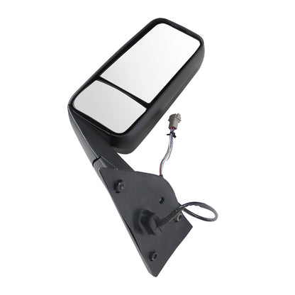1PCS Black Door Mirror w/ Heated For 2018-2025 Freightliner Cascadia LH Side NEW