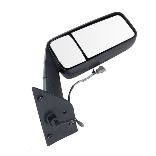 1PCS Black Door Mirror w/ Heated For 2018-2025 Freightliner Cascadia LH Side NEW