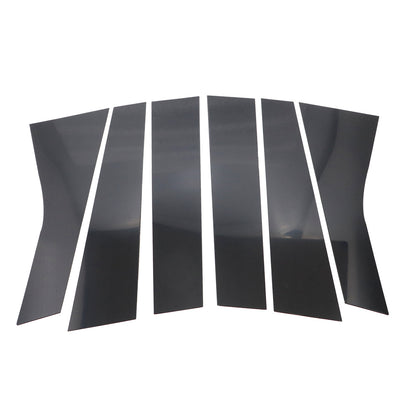 6x For Jeep Grand Cherokee 2011-2021 Pillar Post Door Window Molding Cover Trim