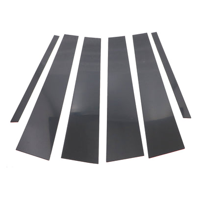 6x Door Pillar Posts Cover Trim For Infiniti G35 G37 Sedan 2002-2013 Gloss Black