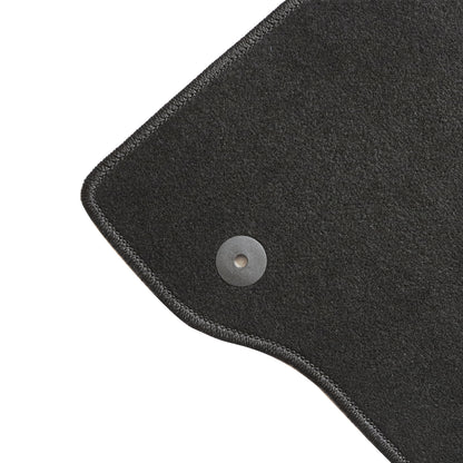 Full Set Front & Rear Floor Mats Carpet For 2015-2019 Ford Explorer Blk Velour