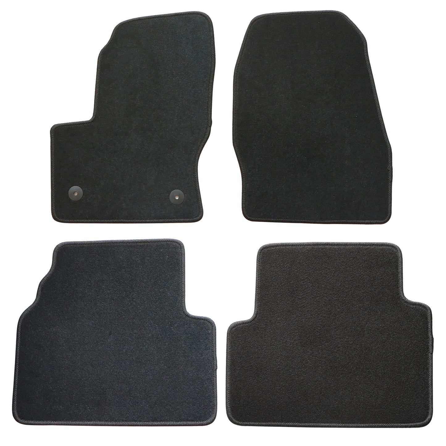 Full Set Front & Rear Floor Mats Carpet Velour For 2013-2019 Ford Escape New