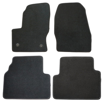 Full Set Front & Rear Floor Mats Carpet Velour For 2013-2019 Ford Escape New