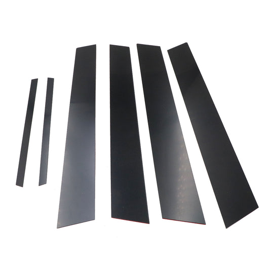 Black For Honda Civic 2006-2011 (4dr) Pillar Posts Door Trim Cover 6pc/Set New