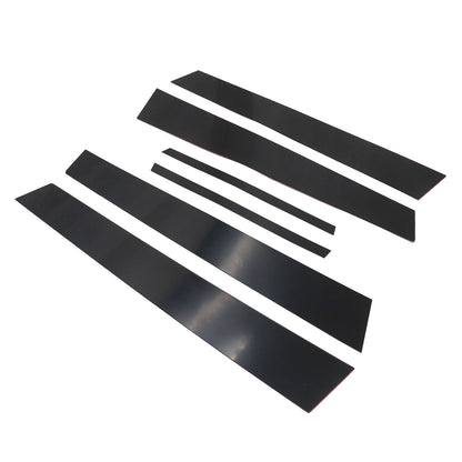 Black For Honda Civic 2006-2011 (4dr) Pillar Posts Door Trim Cover 6pc/Set New