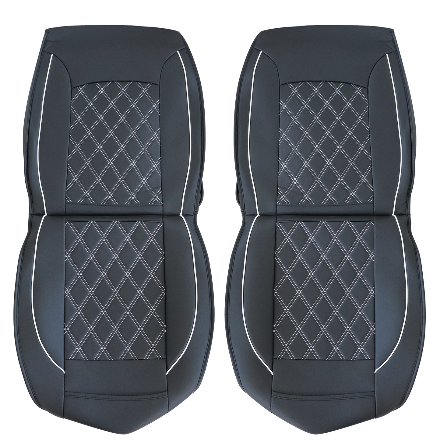 For 2007-2021 Chevy Silverado GMC Sierra 1500 2500 Leather Car Seat Cover 5-Seat