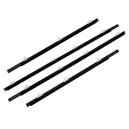 Fits For 1990-1994 Nissan Sentra Sedan 4 door Black belt line rubber seal NEW