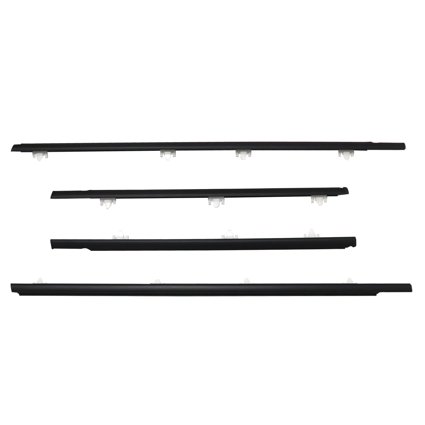 Fits For 1990-1994 Nissan Sentra Sedan 4 door Black belt line rubber seal NEW