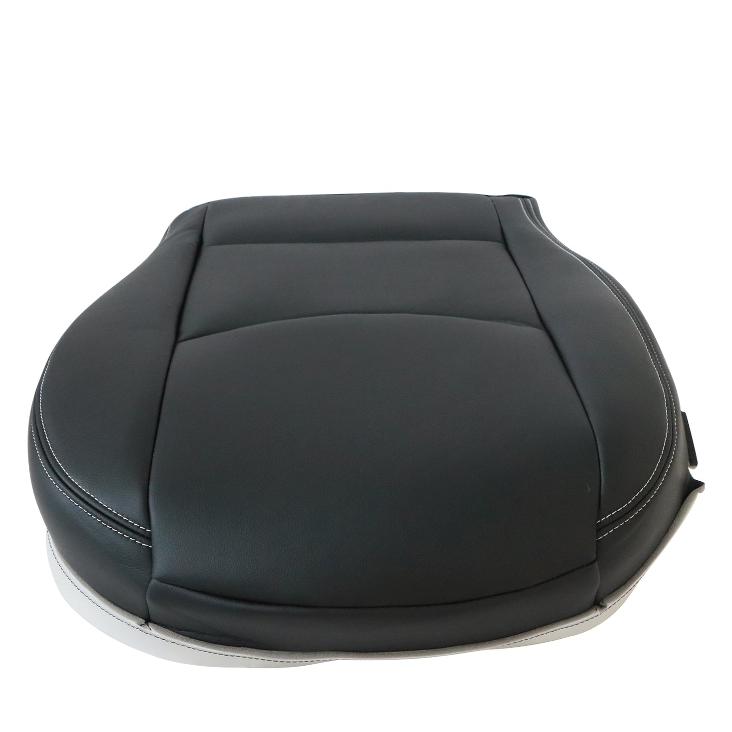 For 09-14 Mazda MX-5 Miata Passenger Bottom Replacement Leather Seat Cover Black