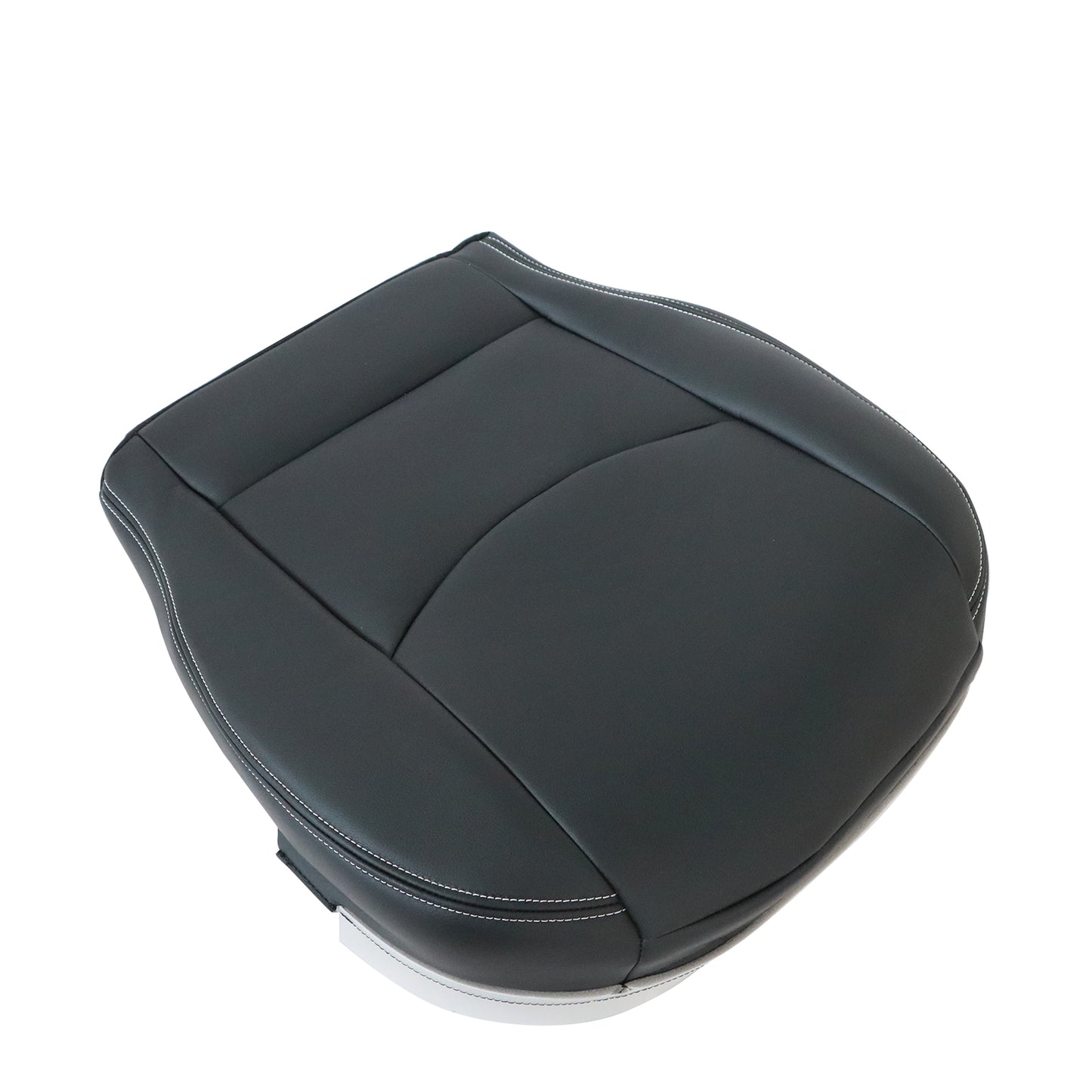 For 09-14 Mazda MX-5 Miata Passenger Bottom Replacement Leather Seat Cover Black