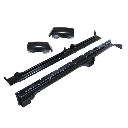 For 2007-2013 Chevy Silverado GMC Sierra Rocker Panel Cab Corner Kit Crew Cab