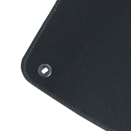 For 2019 2020 2021 Honda Civic 4-Door Velour Front Rear Floor Mats Carpet Black